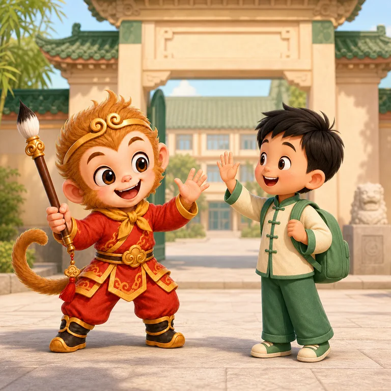 Minh họa bài học chào hỏi